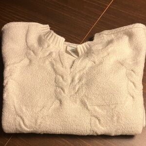 Soft White Knit Sweater for Kids